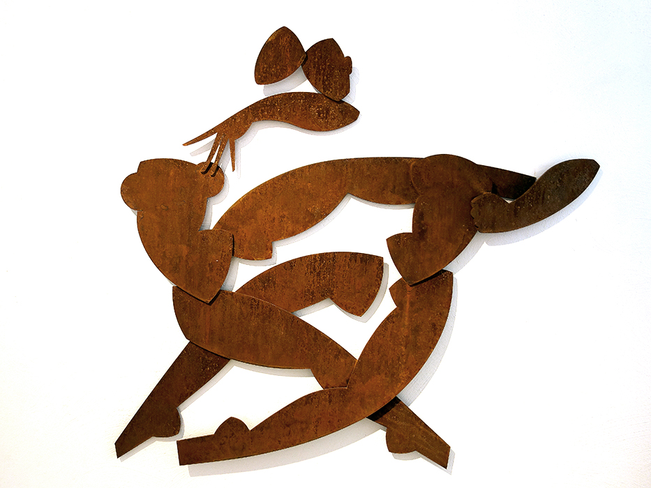 deine Lippen meine Freiheit, Stahlrelief